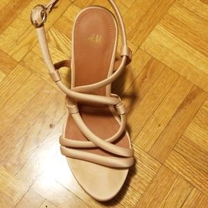 Nude wedges from H&M